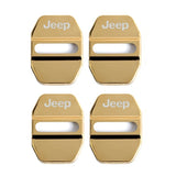 4pcs/set Jeep Cherokee Stainless Steel Car Door Lock Cover Protection