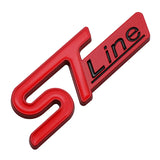 7.9x2.7cm Ford ST Line Metal Car Side Sticker Trunk Emblem Badge Decal