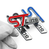 7.9x2.7cm Ford ST Line Metal Car Side Sticker Trunk Emblem Badge Decal