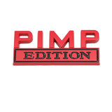 Jeep PIMP Edition Metal Car Front Grille Emblem Badge Auto Rear Sticker Decal
