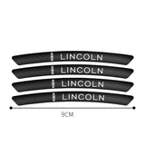 4pcs/set 9cm Lincoln Aluminum Alloy Car Wheel Rim Tyre Sticker
