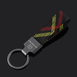 Mercedes Benz Oxford Webbing Car Keychain Holder Keyring