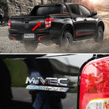 15x2cm Mitsubishi MIVEC ABS Car Rear Sticker Decal Emblem Badge