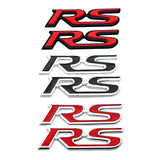 1Pair Car Side Sticker Auto Rear Trunk Badge RS Logo for Honda Fit City Civic HRV CRV Beat Accord Odyssey Insight Elysion