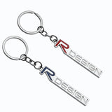 Volvo R Design Logo Metal Car Key Rings Keychain Pendant