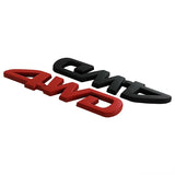 Car Styling 3D 4WD Metal Zinc Alloy RearTrunk Fender Adhesive Badge Body Tailgate Displaceme Emblem for RAV4 Accessories