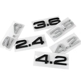 Audi Number 3.6 2.4 4.2 ABS Car Rear Sticker Trunk Emblem Badge
