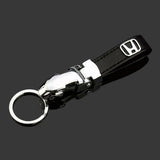 Honda Leopard PU Leather Car Keychain Key Ring Pendant