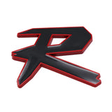 Car Front Grille Sticker Auto Body Side Decal Badge R Logo for Honda Crosstour Odyssey Insight Elysion CRZ Vezel City Civic