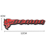 Dodge Demon Logo Metal Car Rear Sticker Auto Body Emblem Badge Decal