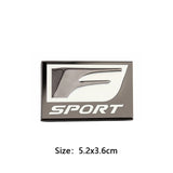 3D Metal Car F Sport Logo Emblem Badge Body Side Sticker for LEXUS