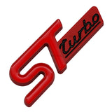 Ford ST Turbo Metal Car Side Sticker Trunk Emblem Badge Decal