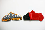 Jeep Mountain Metal Car Rear Sticker Auto Trunk Emblem Badge Decal