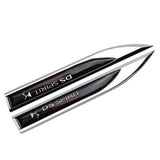 2pcs Citroen DS Spirit Logo Metal Car Sider Fender Sticker Emblem Badge