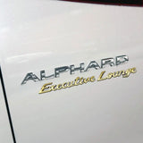 Car Sticker for Alphard Executive Lounge Vellfire V6 Rear Trunk Badges ABS Chrome Auto Refitting Decoration Accessories