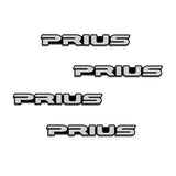 4pcs/set Toyota Rav4 Prado Corolla CHR Hilux Auris Avensis Prius YARIS Metal Car Stereo Sticker Auto Audio Emblem Decal