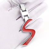 3D Metal S Emblem Car Keychain Key Ring for Mini Cooper S