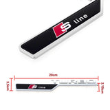 Audi Turbo Sline ABS Car Fender Emblem Sticker Badge Side Decals