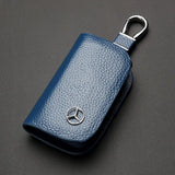 Mercedes Benz Leather Car Key Case Protective Key Cover Organizer