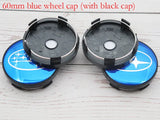 4pcs/set 60mm Subaru ABS Car Wheel Hub Center Caps Covers
