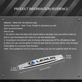 2pcs Lexus Metal Car Fender Side Badge Decal Rear Emblem Sticker
