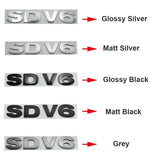 Land Rover SDV6 SDV8 TDV6 TDV8 Logo ABS Car Rear Sticker Decal Emblem Badge