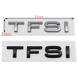 Audi TFSI Logo ABS Car Rear Sticker Trunk Emblem Badge Decal