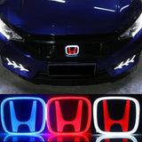 Honda Car LED Front Emblem Sticker Rear Trunk Light Badge