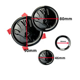 4pcs Skoda ABS Car Front Hood Emblem Rear Badge Sticker Steering Wheel Decal