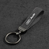 Audi Logo Metal Suede Car KeyChain