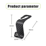 Honda Carbon Fiber Car Seat Back Hooks Storage Holders