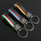 BMW Metal Leather Car Keychian Key Ring Holder