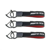 Mercedes Benz AMG Metal Suede Car Keychain Auto Key Ring Pendant
