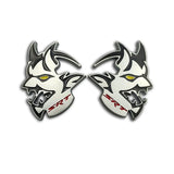 2pcs Dodge Demon SRT Metal Car Stickers Fender Side Badge Emblem