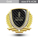 Lincoln Metal Diamond Car Rear Sticker Auto Window Emblem Badge Decal