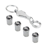 4pcs/set Chrysler Mopar Logo Car Air Valve Stem Caps Auto Tyre Valve Covers with Wrench