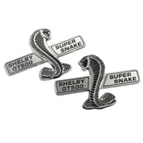 2pcs Ford Shelby ABS Car Body Fender Side Sticker Decal Emblem Badge