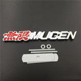 Car Front Grille Badge MUGEN Emblem for Honda Accord Civic CRV Crosstour H-RV Nsx Pilot Odyssey City CRZ Fit Spirior AVANCIER