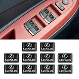 10pcs Lexus Epoxy Car Armrest Button Sticker