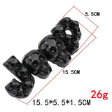 Jeep Skull ABS Car Front Emblem Badge Auto Rear Trunk Sticker Decal