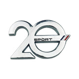 Peugeot 20th Anniversary Metal Car Body Sticker Decal Auto Front Grille Emblem Badge