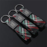 Audi Car Logo Keychain Pendant Key Chain Holder
