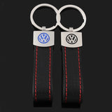 Volkswagen VW Carbon Fiber Car Keychain Pendant Key Chain Holder