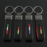 Mercedes Benz ML Sport Logo Suede Metal Car Keychain