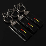 Volkswagen VW R Logo Suede Car Keychain Pendant Key Chain Holder