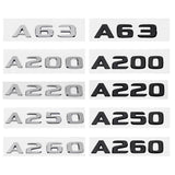 Mercedes Benz A63 A200 A220 A250 A260 ABS Car Rear Sticker Decal