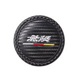 2pcs/set Honda Mugen Vezel Carbon Fiber Car Water Coaster Non-slip Mat