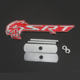 Dodge SRT Metal Car Front Grille Emblem Auto Body Side Sticker Decal
