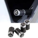 4pcs/set Lexus Logo Carbon Fiber Car Air Valve Stem Cap Auto Tyre Valve Covers