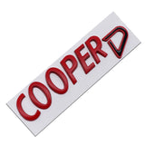 Metal Car Trunk Sticker Side Badge Emblem COOPER S COOPER D COOPER SD Logo for R50 R52 R53 R55 R56 F54 F55 F56 F60
